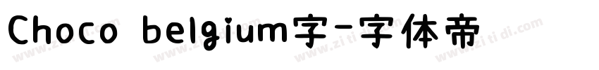 Choco belgium字字体转换